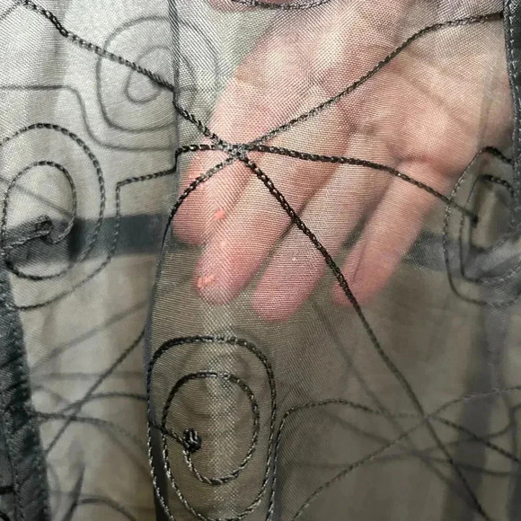 2/$30 Chicos Size 3/XL Silk Cover Shirt Sexy Romantic Party Evening - Picture 8 of 8